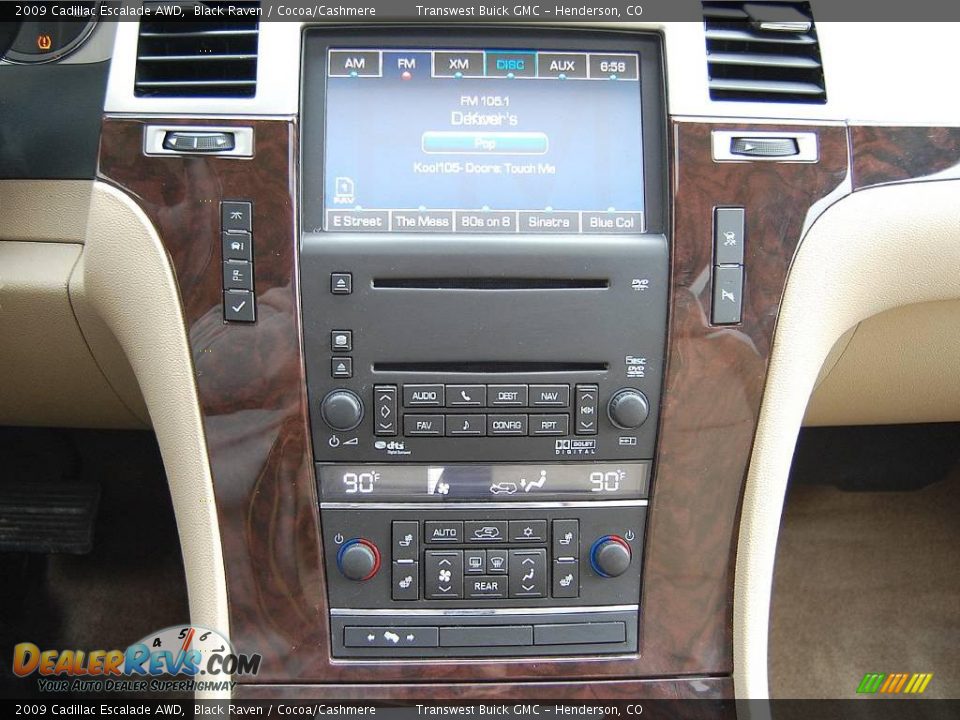 2009 Cadillac Escalade AWD Black Raven / Cocoa/Cashmere Photo #16