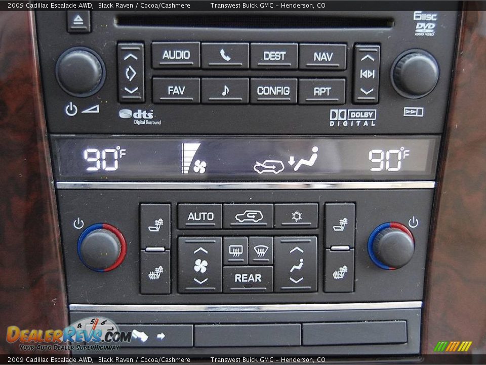 2009 Cadillac Escalade AWD Black Raven / Cocoa/Cashmere Photo #18
