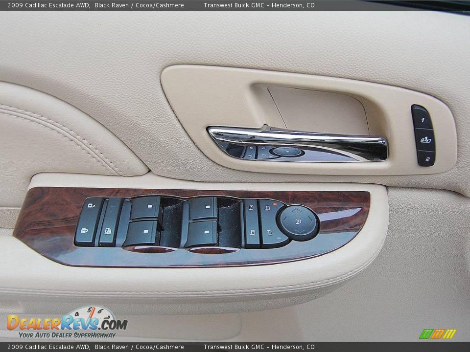 2009 Cadillac Escalade AWD Black Raven / Cocoa/Cashmere Photo #20