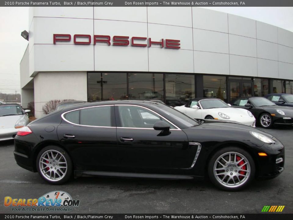 2010 Porsche Panamera Turbo Black / Black/Platinum Grey Photo #6
