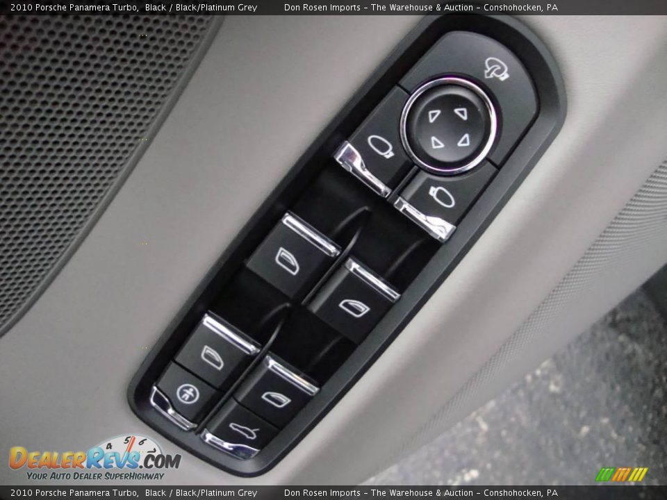 2010 Porsche Panamera Turbo Black / Black/Platinum Grey Photo #14