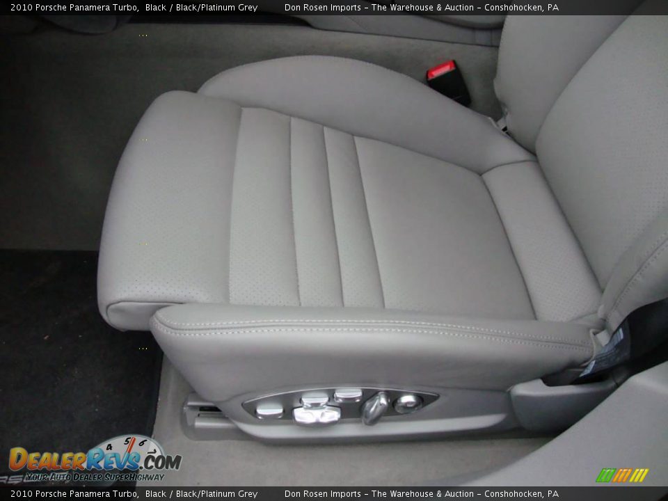 2010 Porsche Panamera Turbo Black / Black/Platinum Grey Photo #15