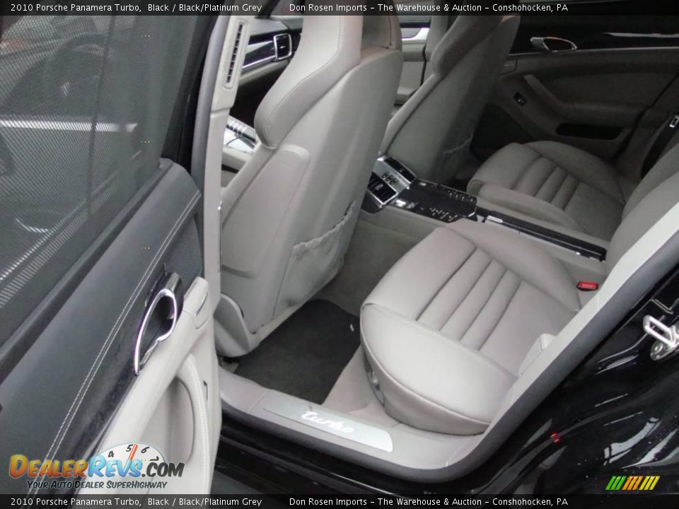 2010 Porsche Panamera Turbo Black / Black/Platinum Grey Photo #21