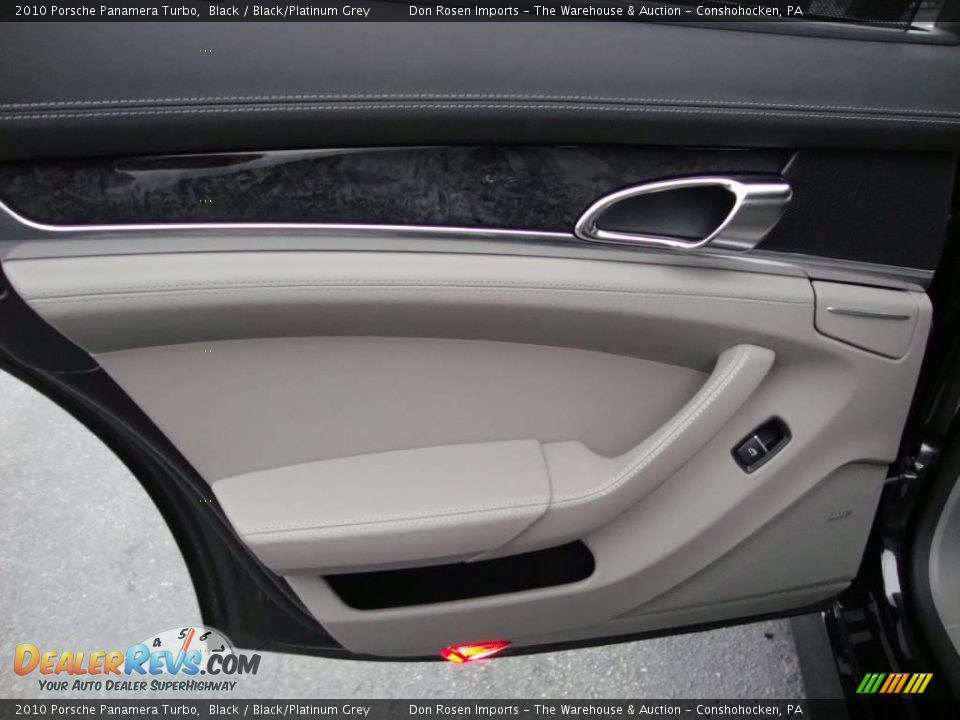 2010 Porsche Panamera Turbo Black / Black/Platinum Grey Photo #22