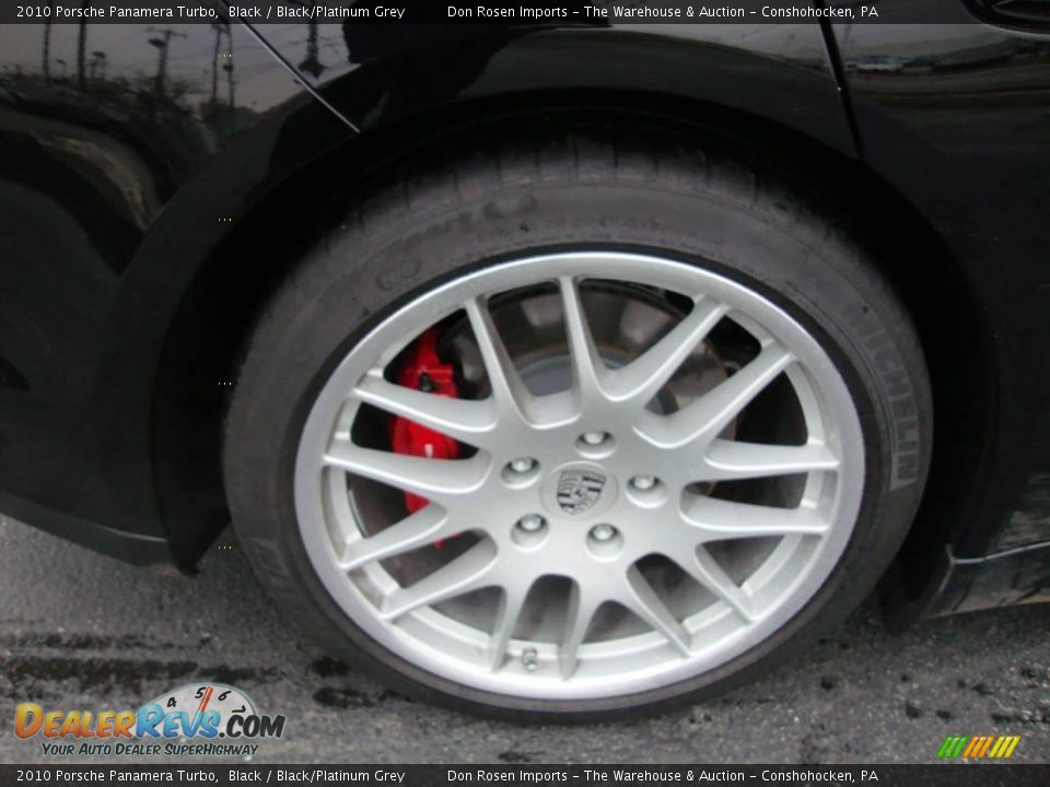 2010 Porsche Panamera Turbo Black / Black/Platinum Grey Photo #24
