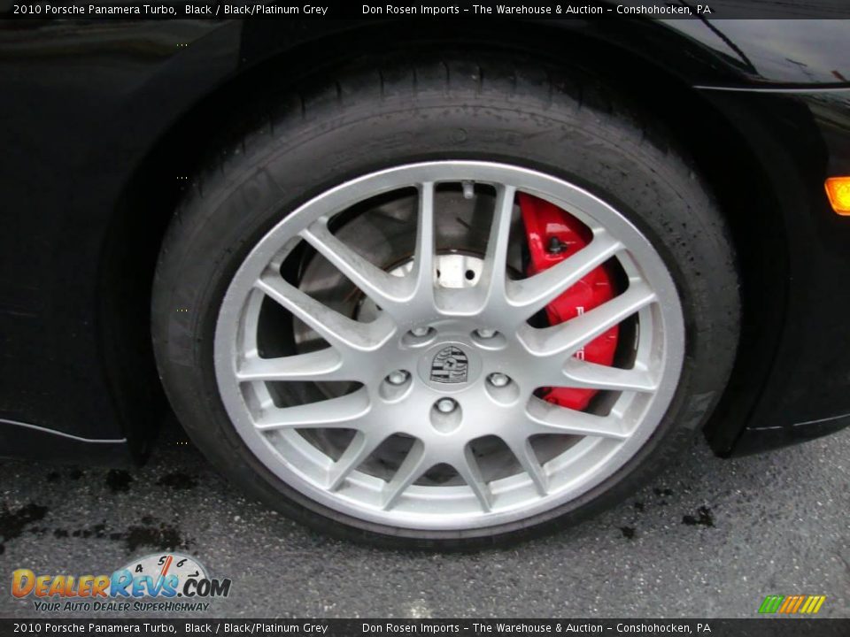 2010 Porsche Panamera Turbo Black / Black/Platinum Grey Photo #25
