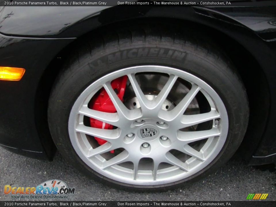 2010 Porsche Panamera Turbo Black / Black/Platinum Grey Photo #26