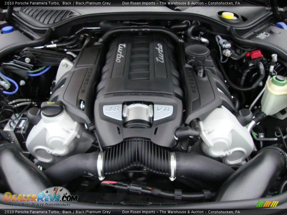 2010 Porsche Panamera Turbo Black / Black/Platinum Grey Photo #32