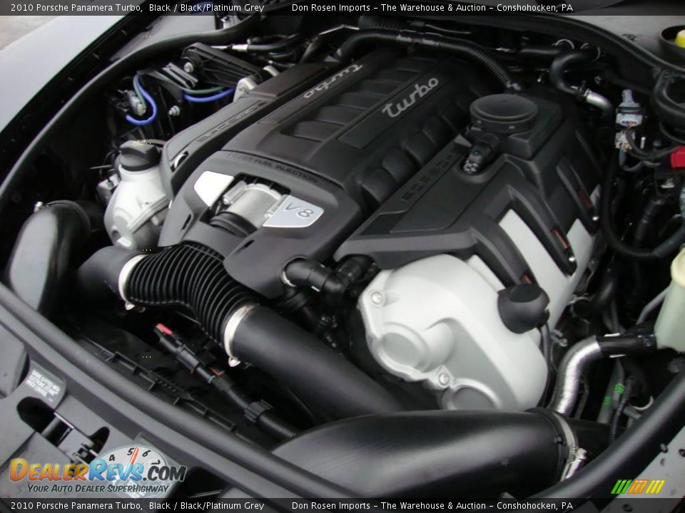 2010 Porsche Panamera Turbo Black / Black/Platinum Grey Photo #33