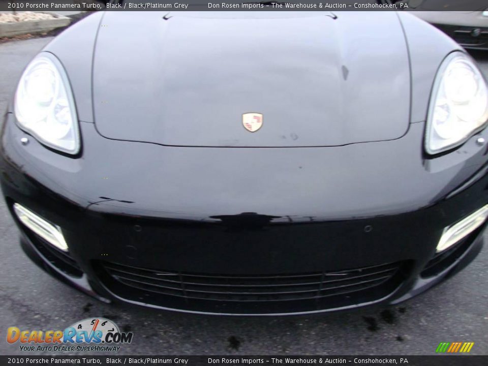 2010 Porsche Panamera Turbo Black / Black/Platinum Grey Photo #34