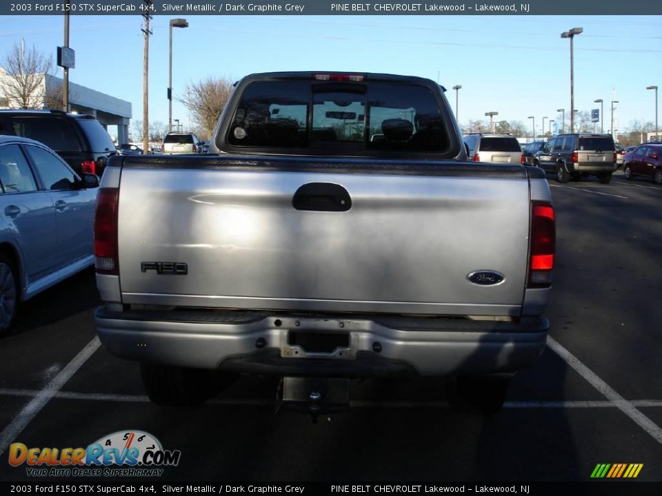 2003 Ford F150 STX SuperCab 4x4 Silver Metallic / Dark Graphite Grey Photo #5