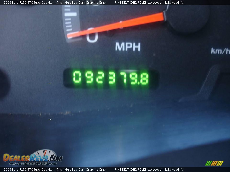 2003 Ford F150 STX SuperCab 4x4 Silver Metallic / Dark Graphite Grey Photo #14