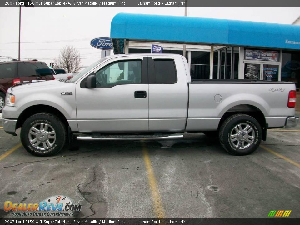 2007 Ford F150 XLT SuperCab 4x4 Silver Metallic / Medium Flint Photo #3