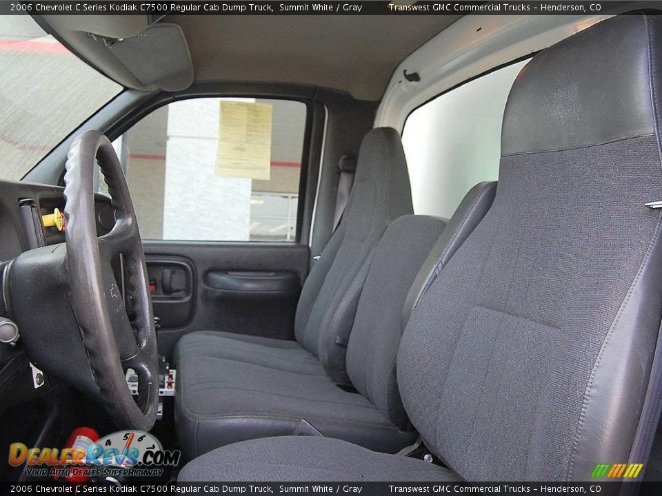 2006 Chevrolet C Series Kodiak C7500 Regular Cab Dump Truck Summit White / Gray Photo #20