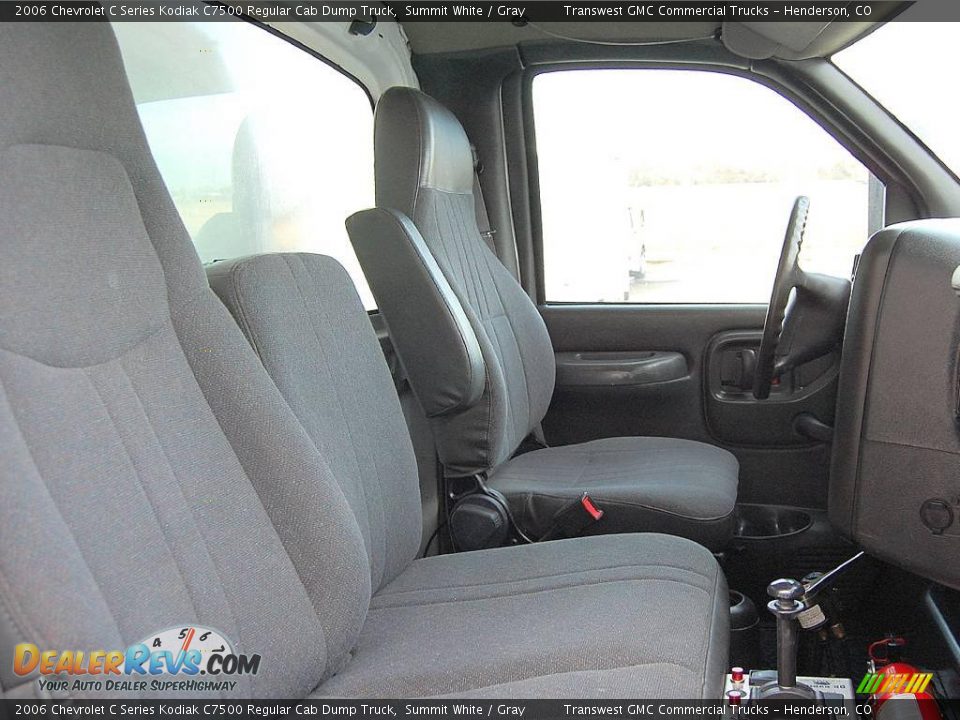 2006 Chevrolet C Series Kodiak C7500 Regular Cab Dump Truck Summit White / Gray Photo #21