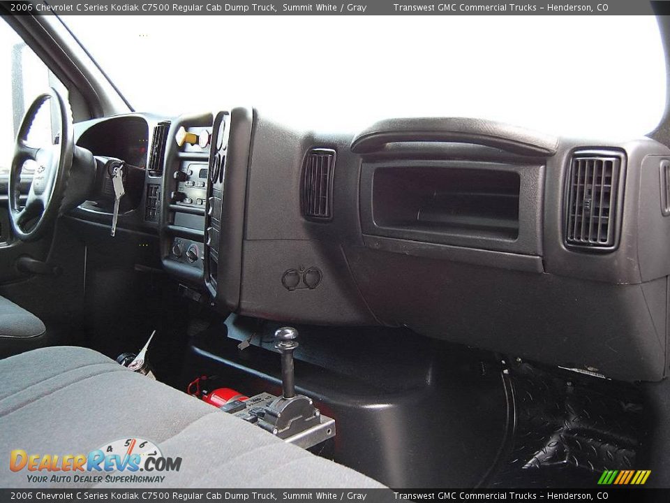 2006 Chevrolet C Series Kodiak C7500 Regular Cab Dump Truck Summit White / Gray Photo #22