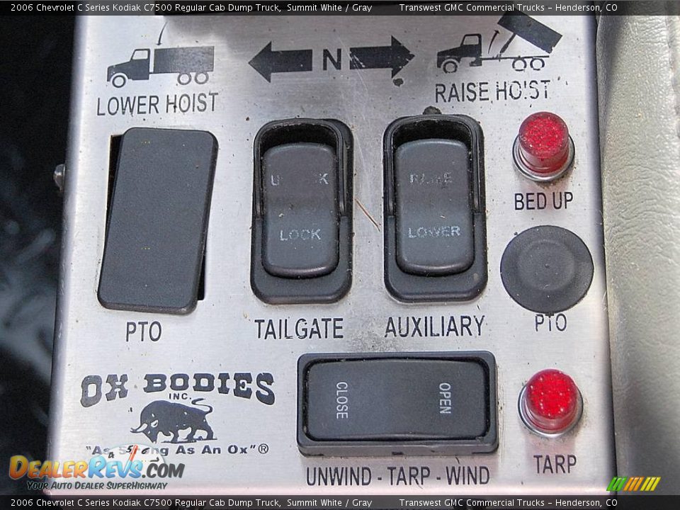 2006 Chevrolet C Series Kodiak C7500 Regular Cab Dump Truck Summit White / Gray Photo #30