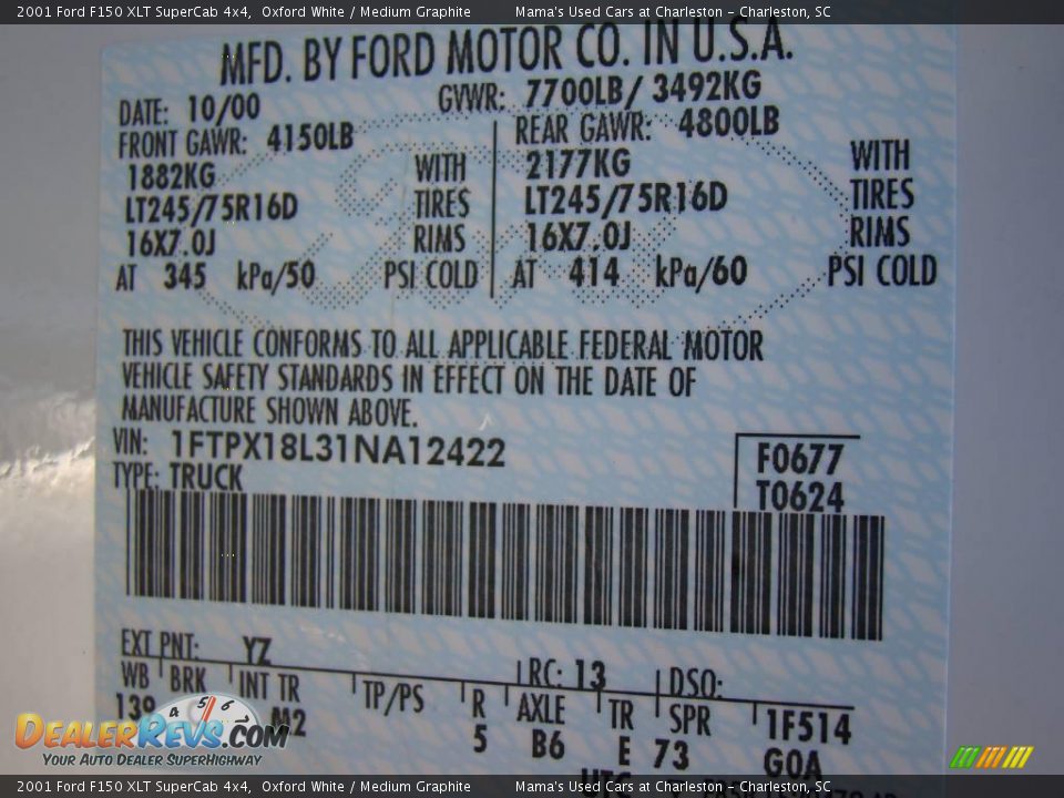 2001 Ford F150 XLT SuperCab 4x4 Oxford White / Medium Graphite Photo #23