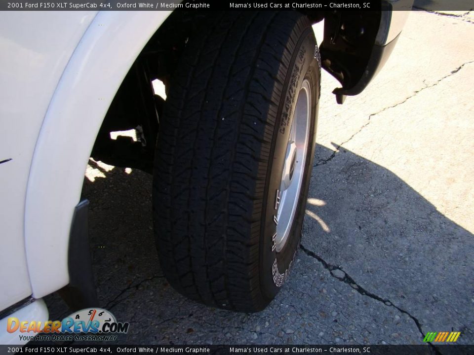 2001 Ford F150 XLT SuperCab 4x4 Oxford White / Medium Graphite Photo #25