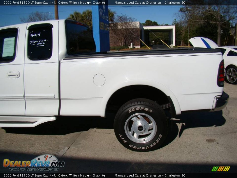 2001 Ford F150 XLT SuperCab 4x4 Oxford White / Medium Graphite Photo #29
