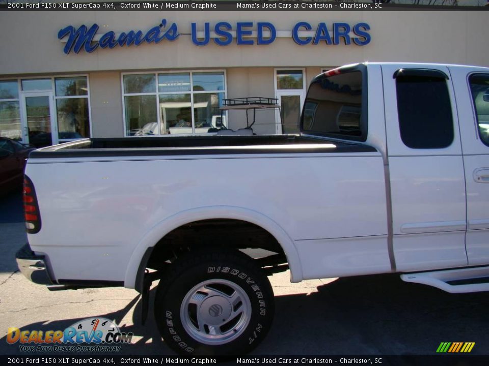 2001 Ford F150 XLT SuperCab 4x4 Oxford White / Medium Graphite Photo #30