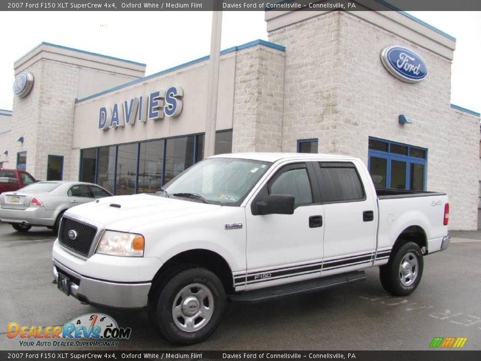2007 Ford F150 XLT SuperCrew 4x4 Oxford White / Medium Flint Photo #1