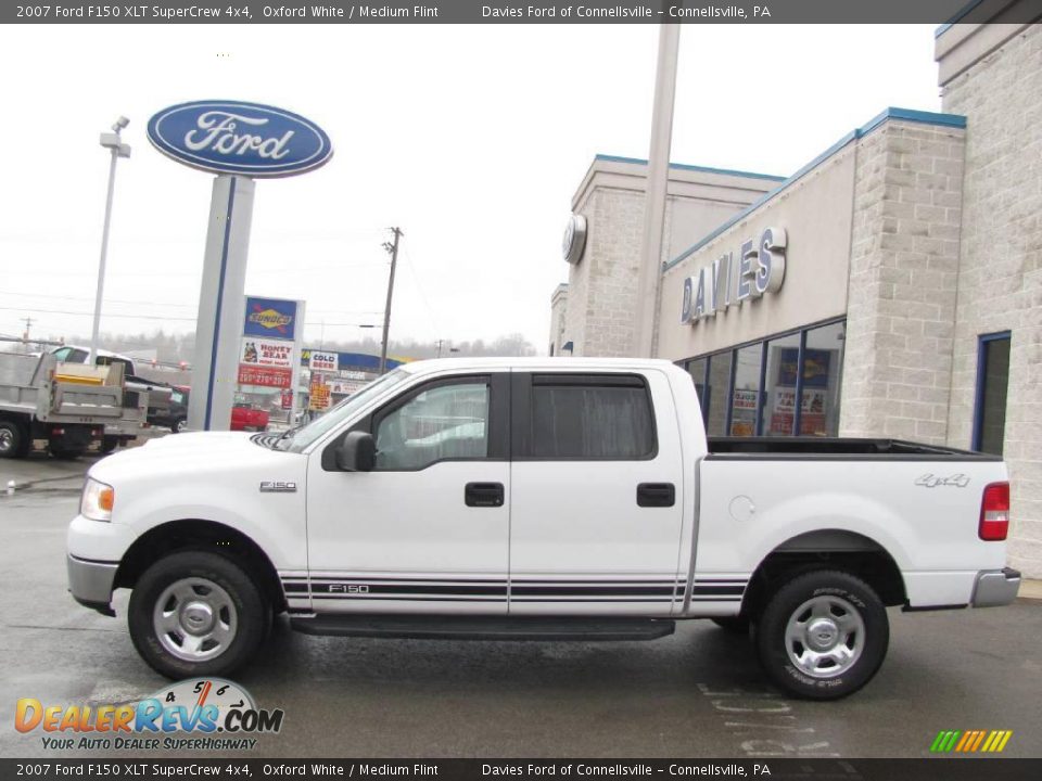 2007 Ford F150 XLT SuperCrew 4x4 Oxford White / Medium Flint Photo #2