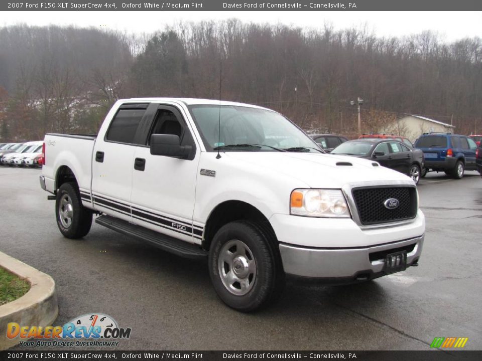 2007 Ford F150 XLT SuperCrew 4x4 Oxford White / Medium Flint Photo #4