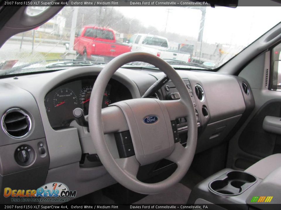 2007 Ford F150 XLT SuperCrew 4x4 Oxford White / Medium Flint Photo #7