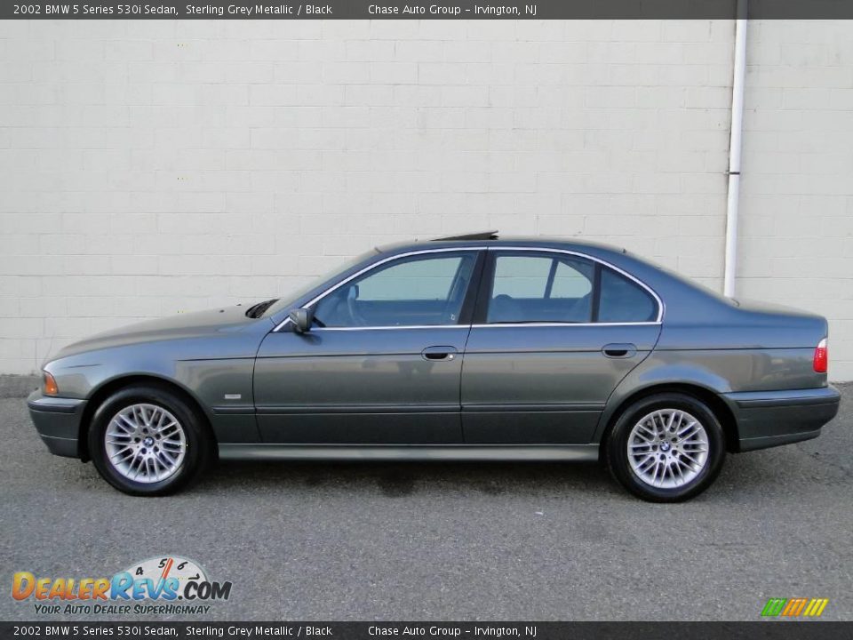 2002 BMW 5 Series 530i Sedan Sterling Grey Metallic / Black Photo #2