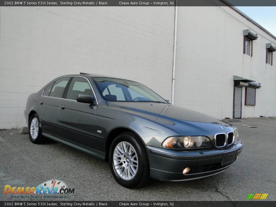 2002 BMW 5 Series 530i Sedan Sterling Grey Metallic / Black Photo #7