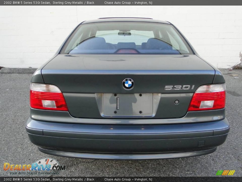 2002 BMW 5 Series 530i Sedan Sterling Grey Metallic / Black Photo #9