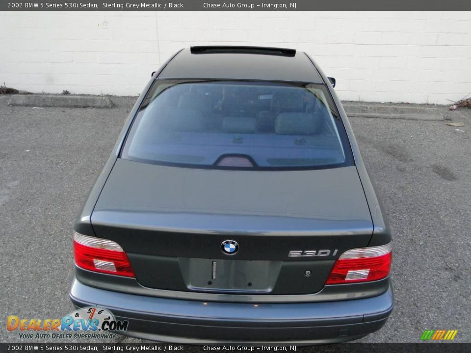 2002 BMW 5 Series 530i Sedan Sterling Grey Metallic / Black Photo #10