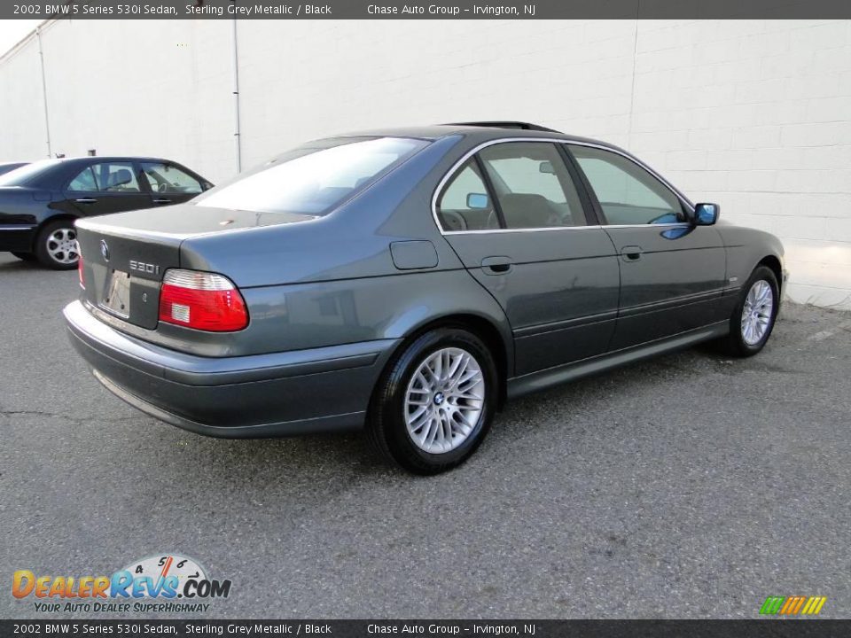 2002 BMW 5 Series 530i Sedan Sterling Grey Metallic / Black Photo #12