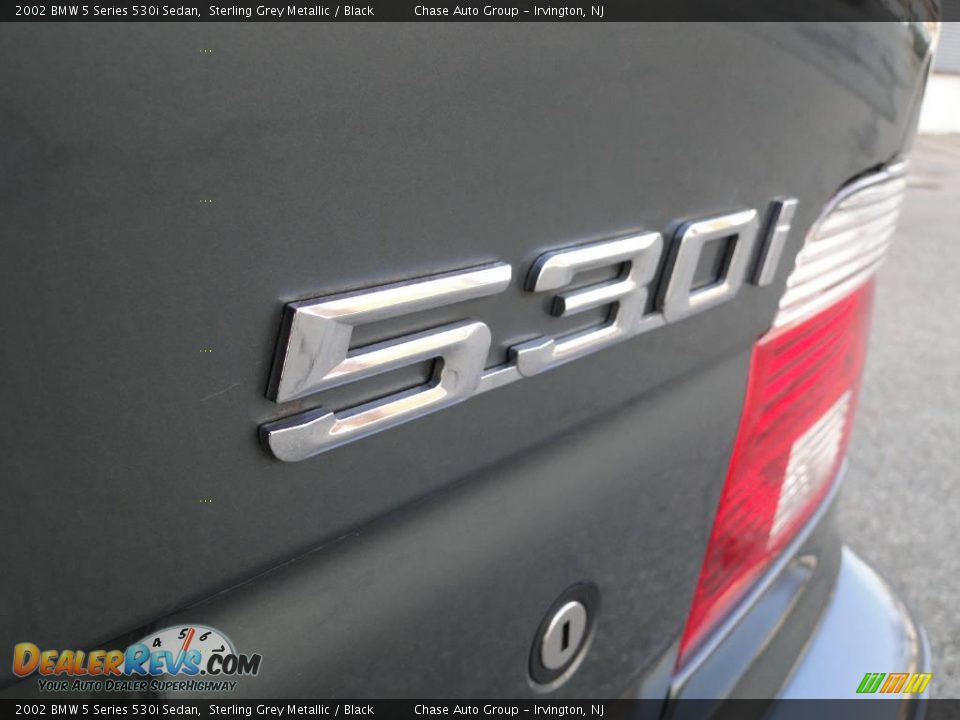 2002 BMW 5 Series 530i Sedan Sterling Grey Metallic / Black Photo #13