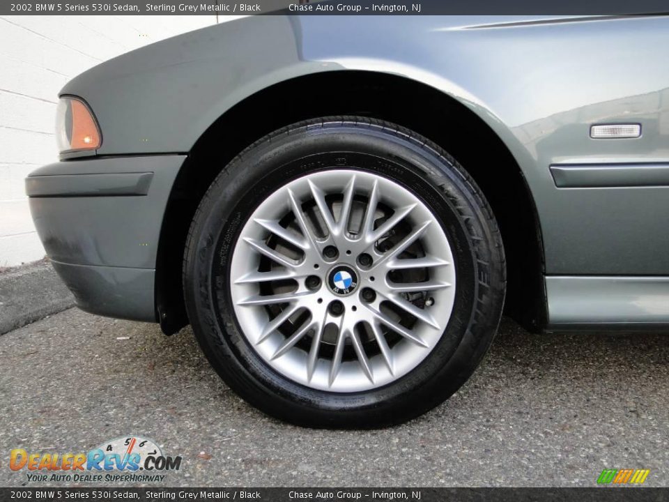 2002 BMW 5 Series 530i Sedan Sterling Grey Metallic / Black Photo #14