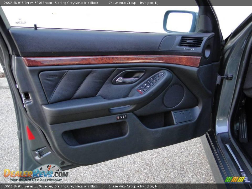 2002 BMW 5 Series 530i Sedan Sterling Grey Metallic / Black Photo #17