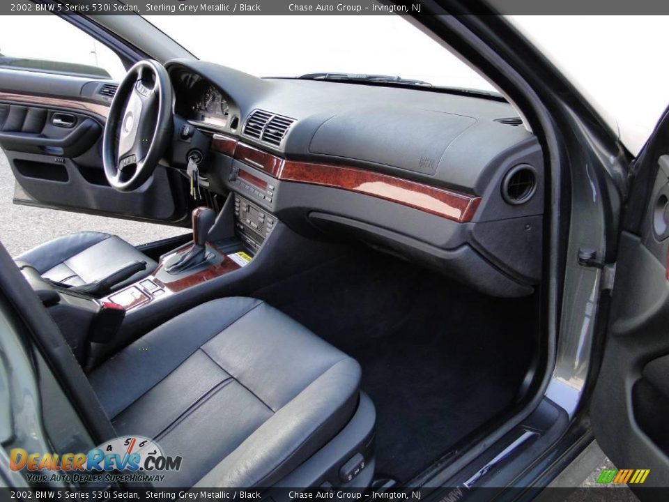 2002 BMW 5 Series 530i Sedan Sterling Grey Metallic / Black Photo #21