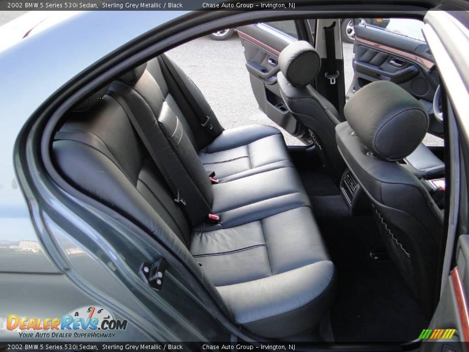 2002 BMW 5 Series 530i Sedan Sterling Grey Metallic / Black Photo #23