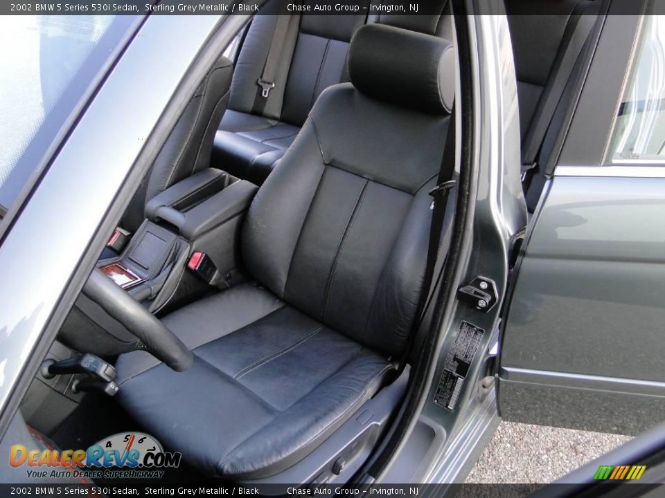 2002 BMW 5 Series 530i Sedan Sterling Grey Metallic / Black Photo #25
