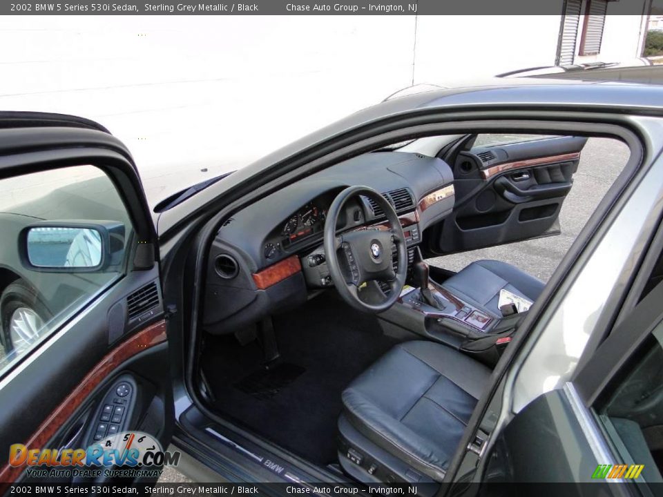 2002 BMW 5 Series 530i Sedan Sterling Grey Metallic / Black Photo #26