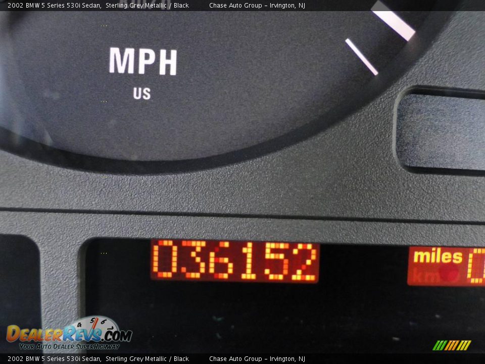 2002 BMW 5 Series 530i Sedan Sterling Grey Metallic / Black Photo #28