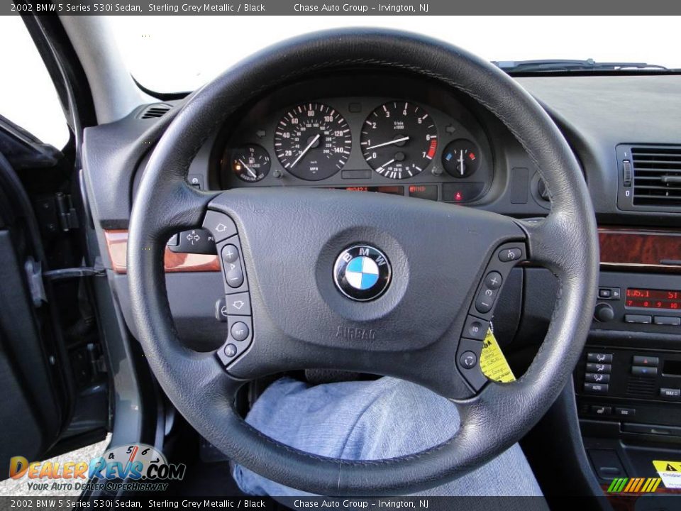 2002 BMW 5 Series 530i Sedan Sterling Grey Metallic / Black Photo #29