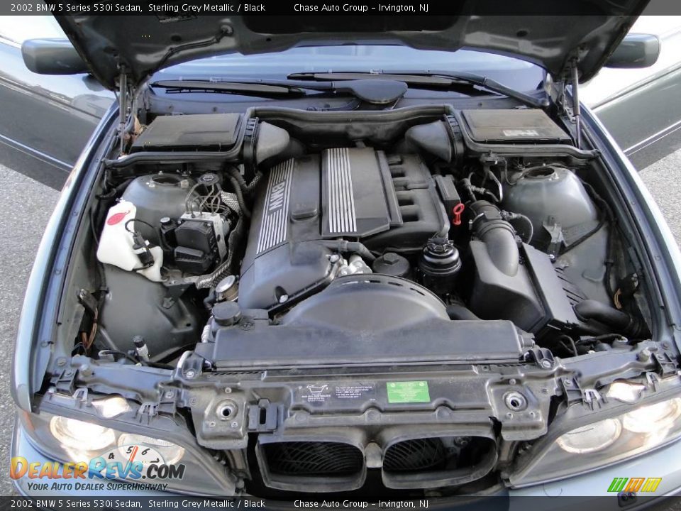 2002 BMW 5 Series 530i Sedan Sterling Grey Metallic / Black Photo #36