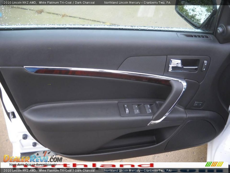 2010 Lincoln MKZ AWD White Platinum Tri-Coat / Dark Charcoal Photo #6