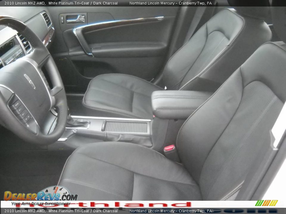 2010 Lincoln MKZ AWD White Platinum Tri-Coat / Dark Charcoal Photo #7