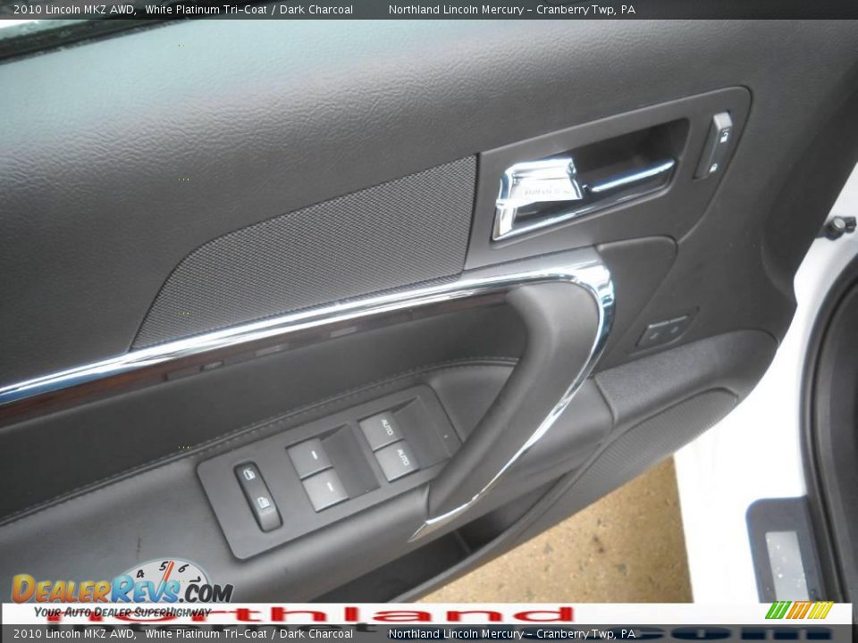 2010 Lincoln MKZ AWD White Platinum Tri-Coat / Dark Charcoal Photo #15