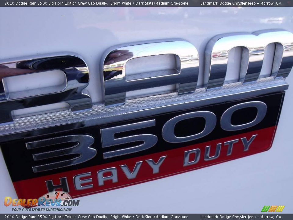 2010 Dodge Ram 3500 Big Horn Edition Crew Cab Dually Bright White / Dark Slate/Medium Graystone Photo #7