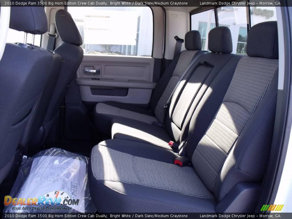 2010 Dodge Ram 3500 Big Horn Edition Crew Cab Dually Bright White / Dark Slate/Medium Graystone Photo #9