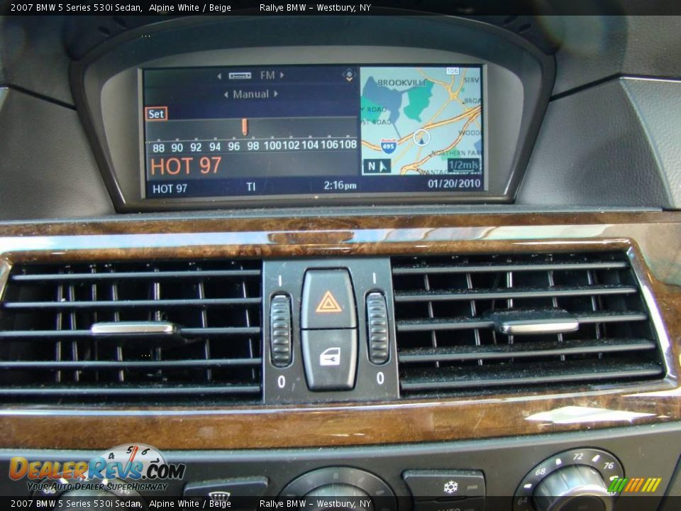2007 BMW 5 Series 530i Sedan Alpine White / Beige Photo #13
